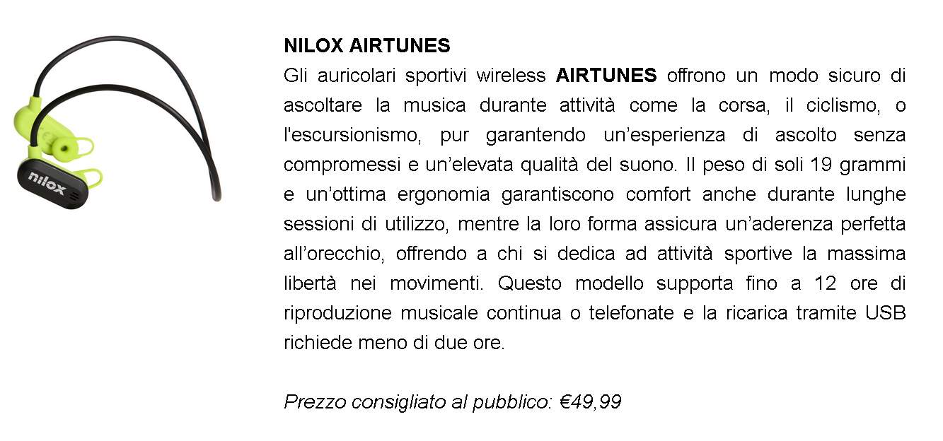 disponibili nuovi Disponibili i nuovi prodotti Wearable di Nilox