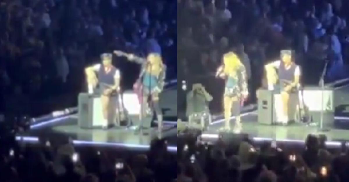 La gaffe di Madonna con il fan sulla sedia a rotelle - Video