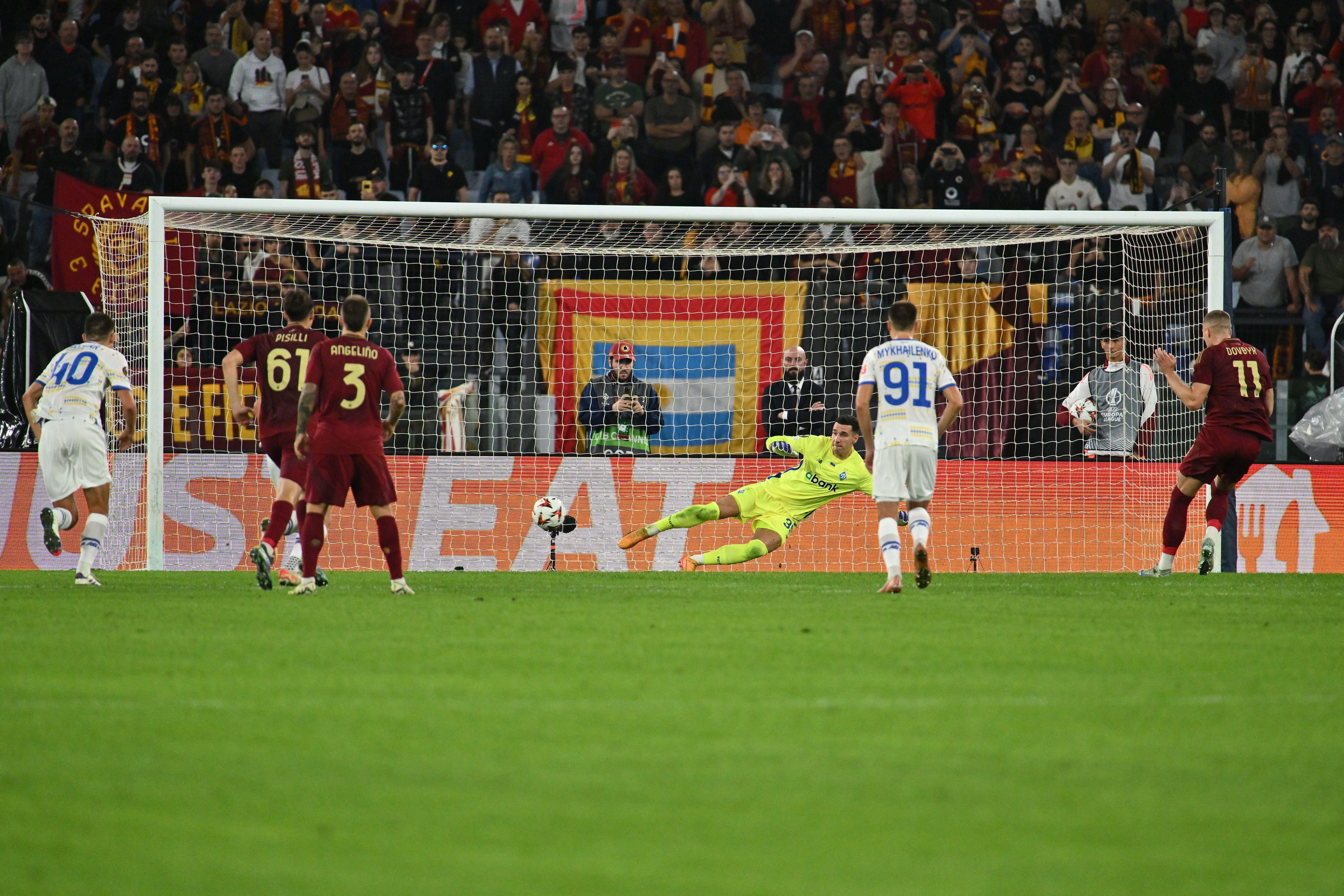Europa League: Dovbyk su rigore regala la vittoria alla Roma contro la Dinamo Kiev