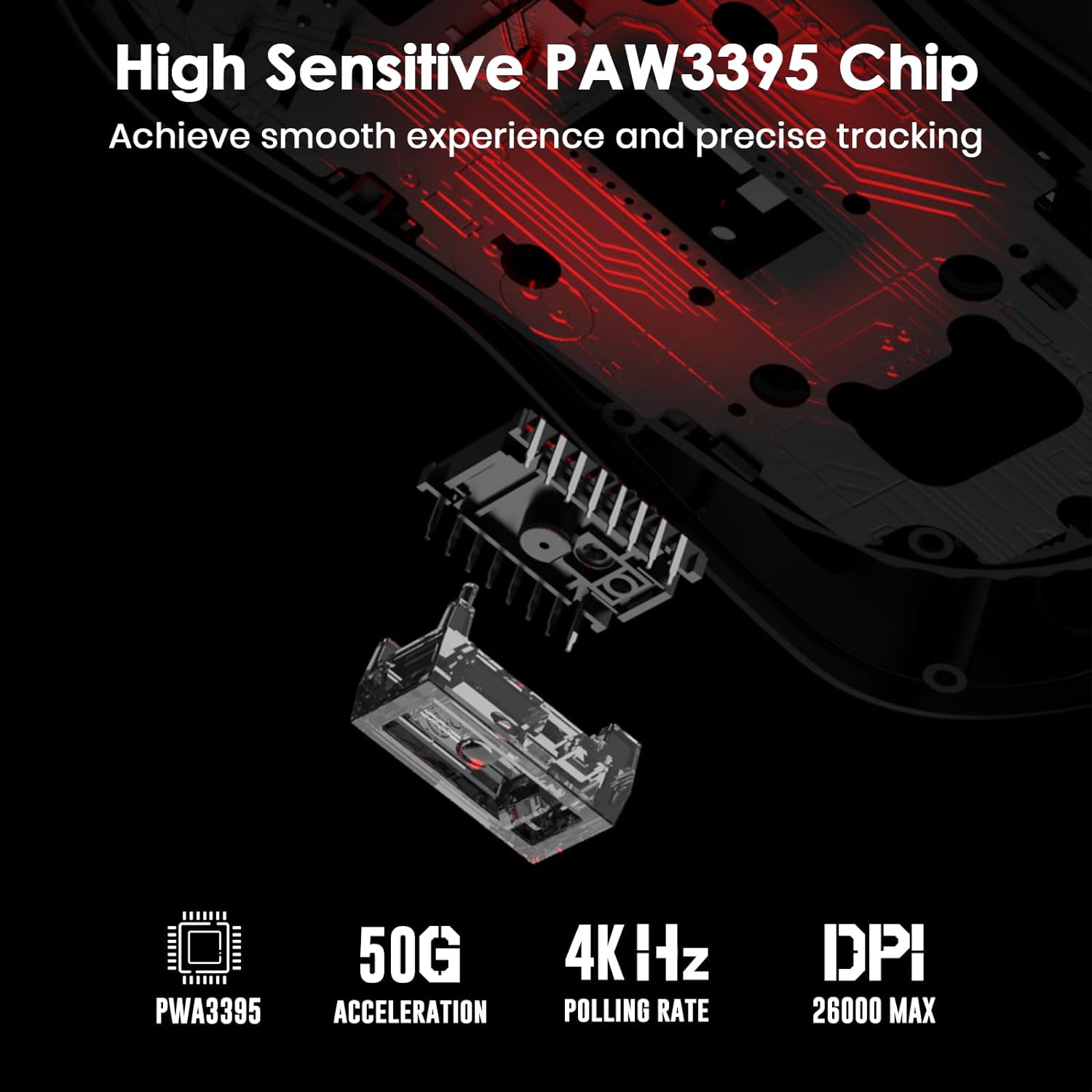 Mercury M1 Pro Wireless Gaming Mouse in sconto