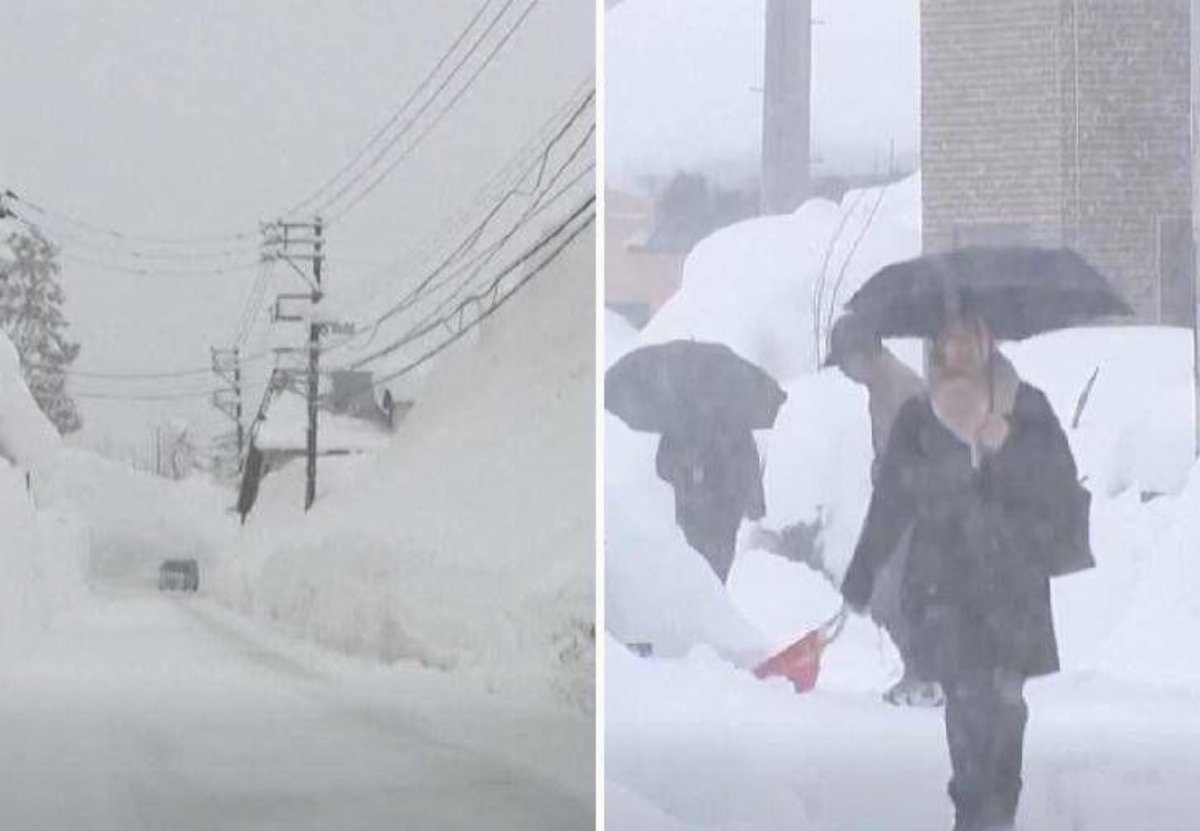 Giappone, nevicate record sulla costa ovest: 30 morti e oltre 300 feriti Giappone, nevicate record sulla costa ovest: 30 morti e oltre 300 feriti