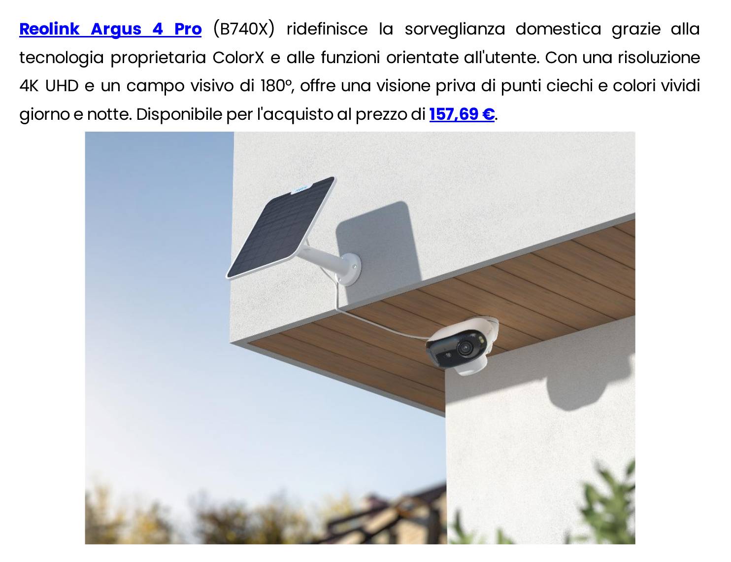 Reolink si espande nel mercato italiano