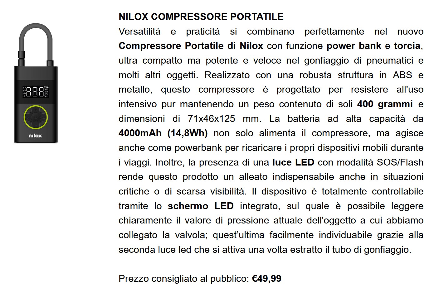 nilox amplia Nilox amplia la linea di accessori per la mobilità green
