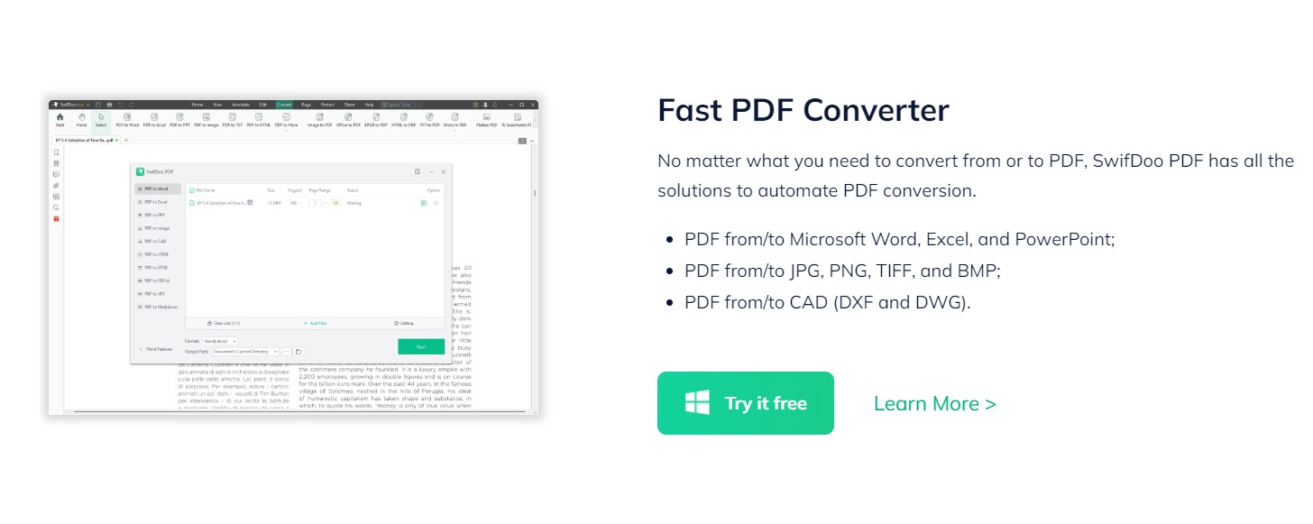 swifdoo ecco SwifDoo PDF: Ecco la soluzione completa per modificare, editare e convertire PDF