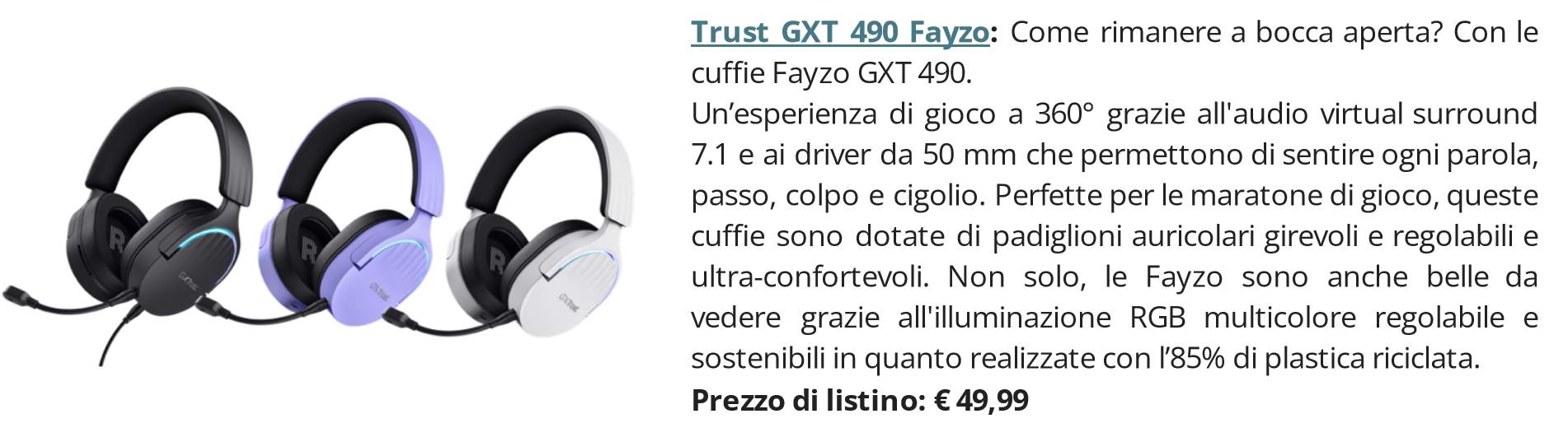 back gaming Back to Gaming: gli accessori di Trust per giocare a settembre