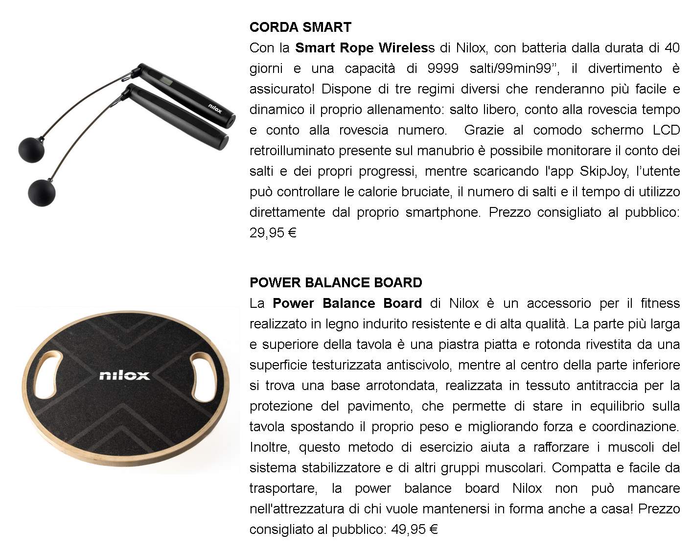 Nuova linea Nilox dedicata all’home fitness