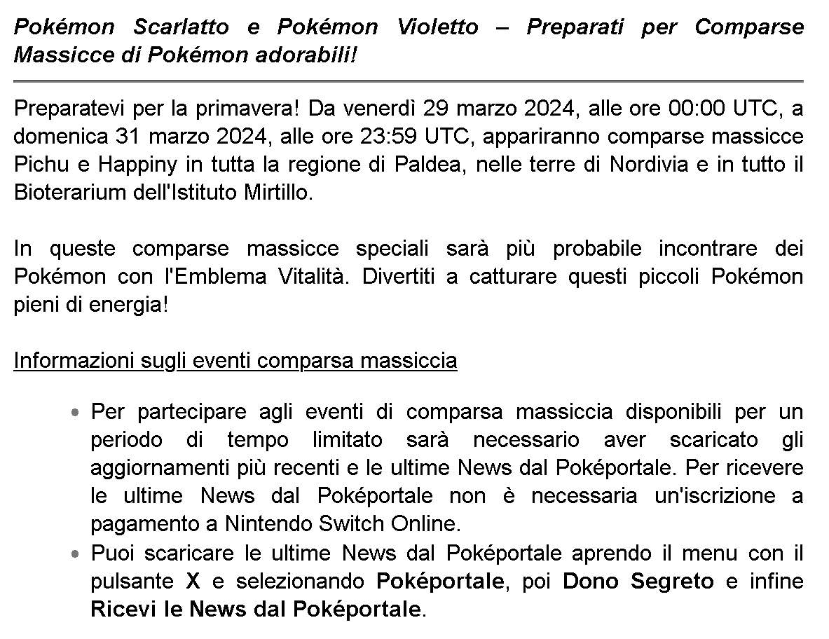 NUOVE ATTIVITÀ IN POKÉMON SCARLATTO E VIOLETTO E POKÉMON SLEEP