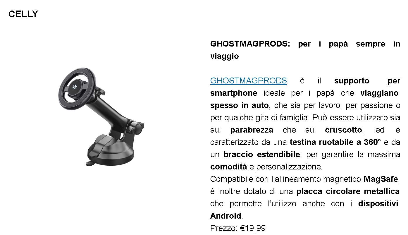 nilox celly Nilox & Celly | Idee regalo per fare felici i papà che amano la tecnologia