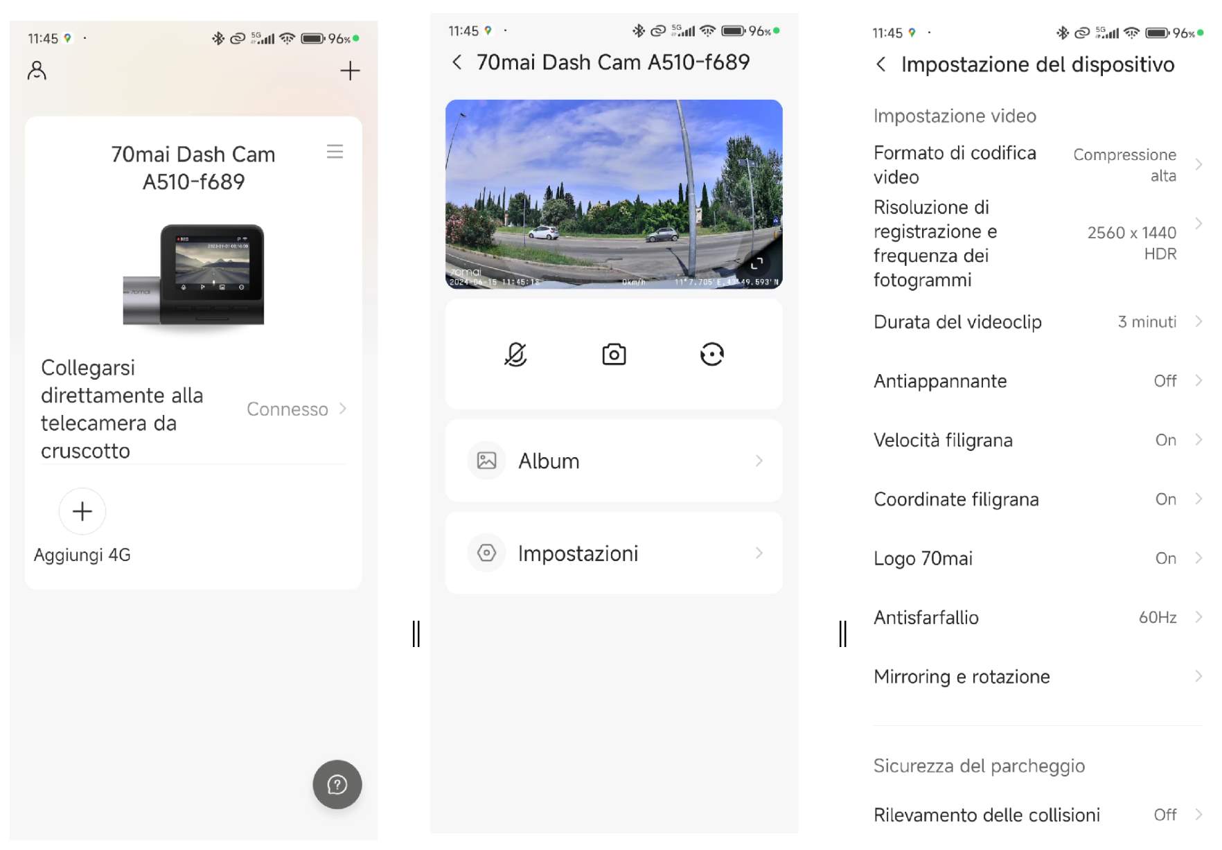 70mai a510 70mai A510 DashCam Recensione