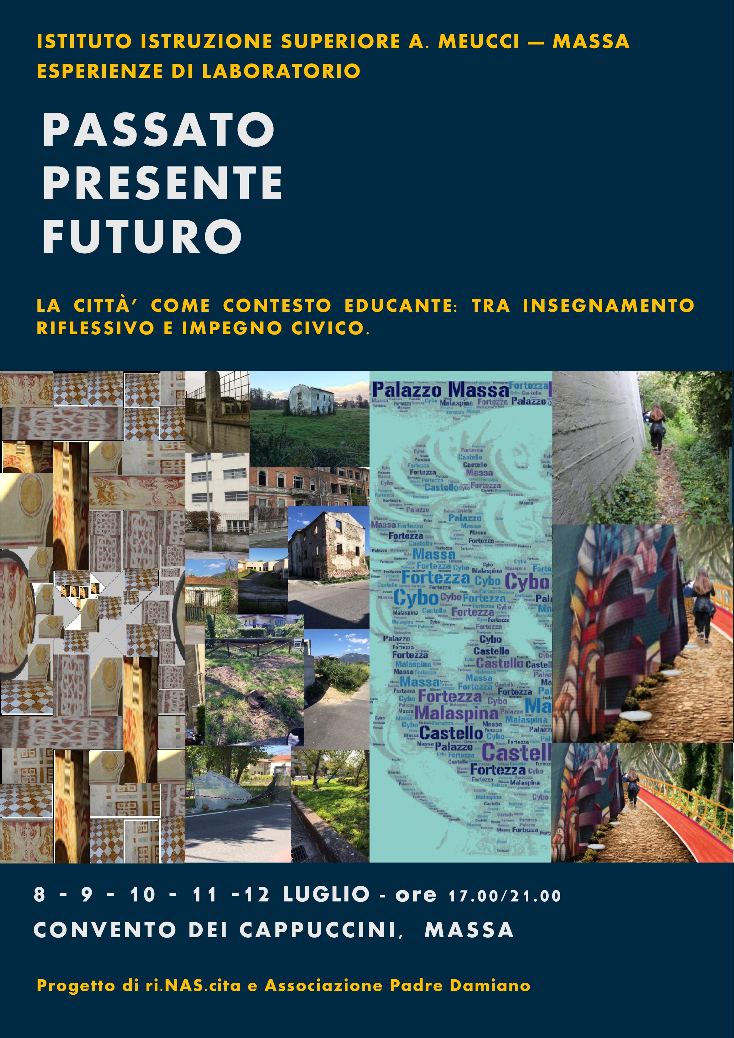 Ai “Cappuccini”  a Massa 5 giorni di mostra dell’IIS “Meucci” su “Passato, presente futuro, la città come contesto educante  tra insegnamento riflessivo ed impegno civico”