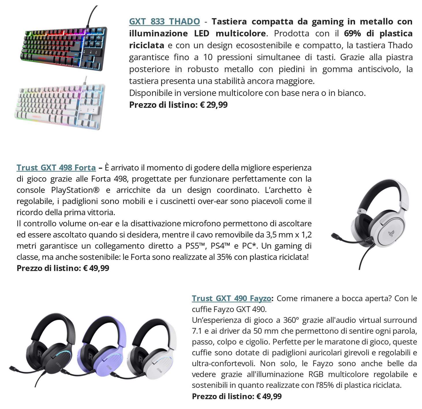 back gaming Back to Gaming: gli accessori di Trust per giocare