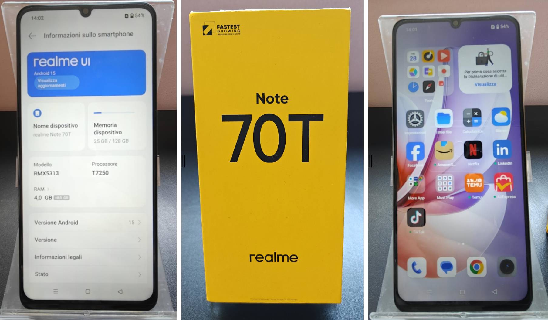 Recensione realme Note 70T