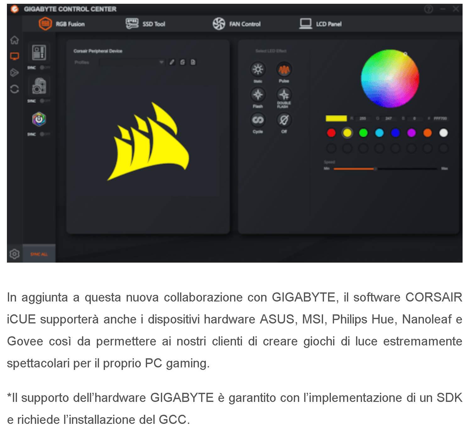 corsair partnership CORSAIR - partnership tra iCUE e GIGABYTE