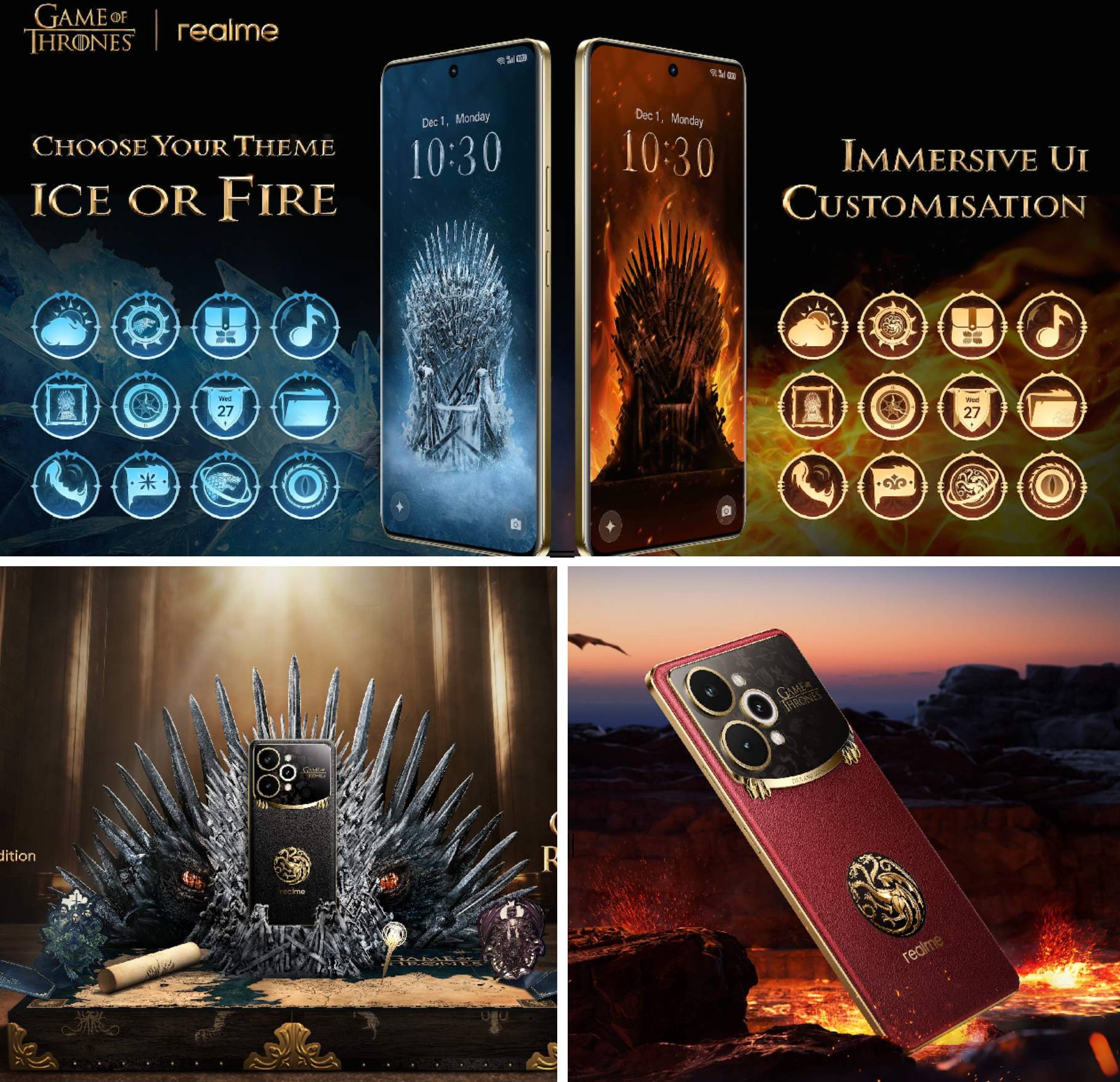 realme svela realme svela la Game of Thrones Limited Edition: Own Your Real Power