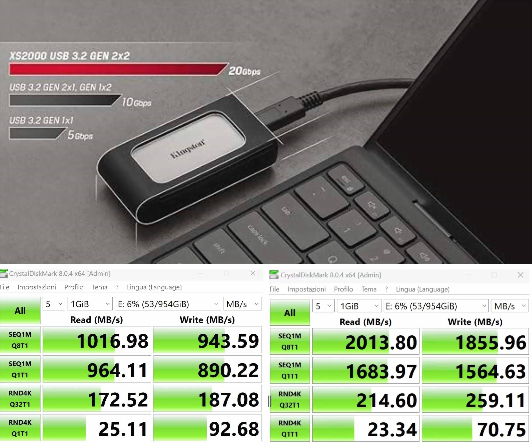 kingston xs2000 Kingston SSD XS2000 Recensione