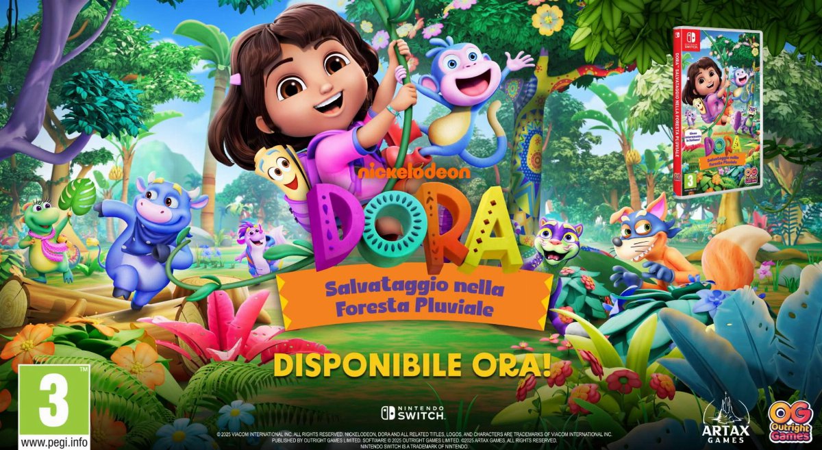DORA: SALVATAGGIO NELLA FORESTA PLUVIALE È ORA DISPONIBILE DORA: SALVATAGGIO NELLA FORESTA PLUVIALE È ORA DISPONIBILE