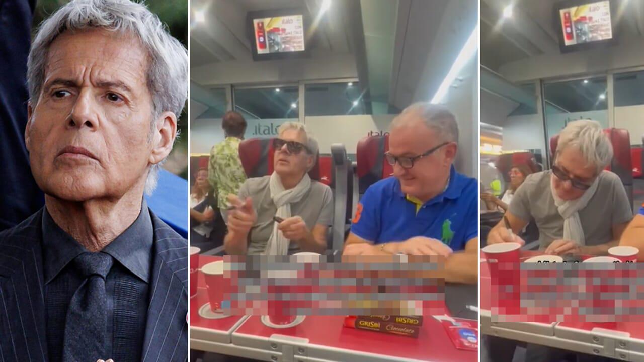 Claudio Baglioni sorpreso in treno: il video virale su TikTok mostra il lato umano del cantautore