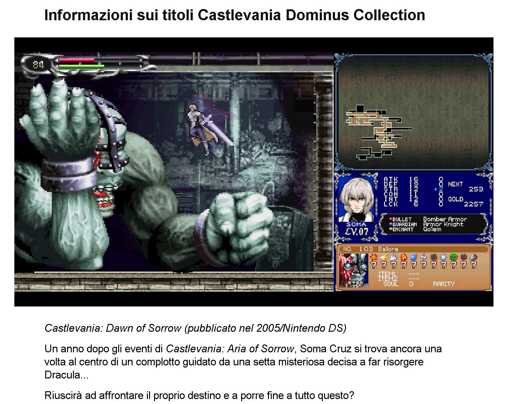 castlevania dominus Castlevania Dominus Collection