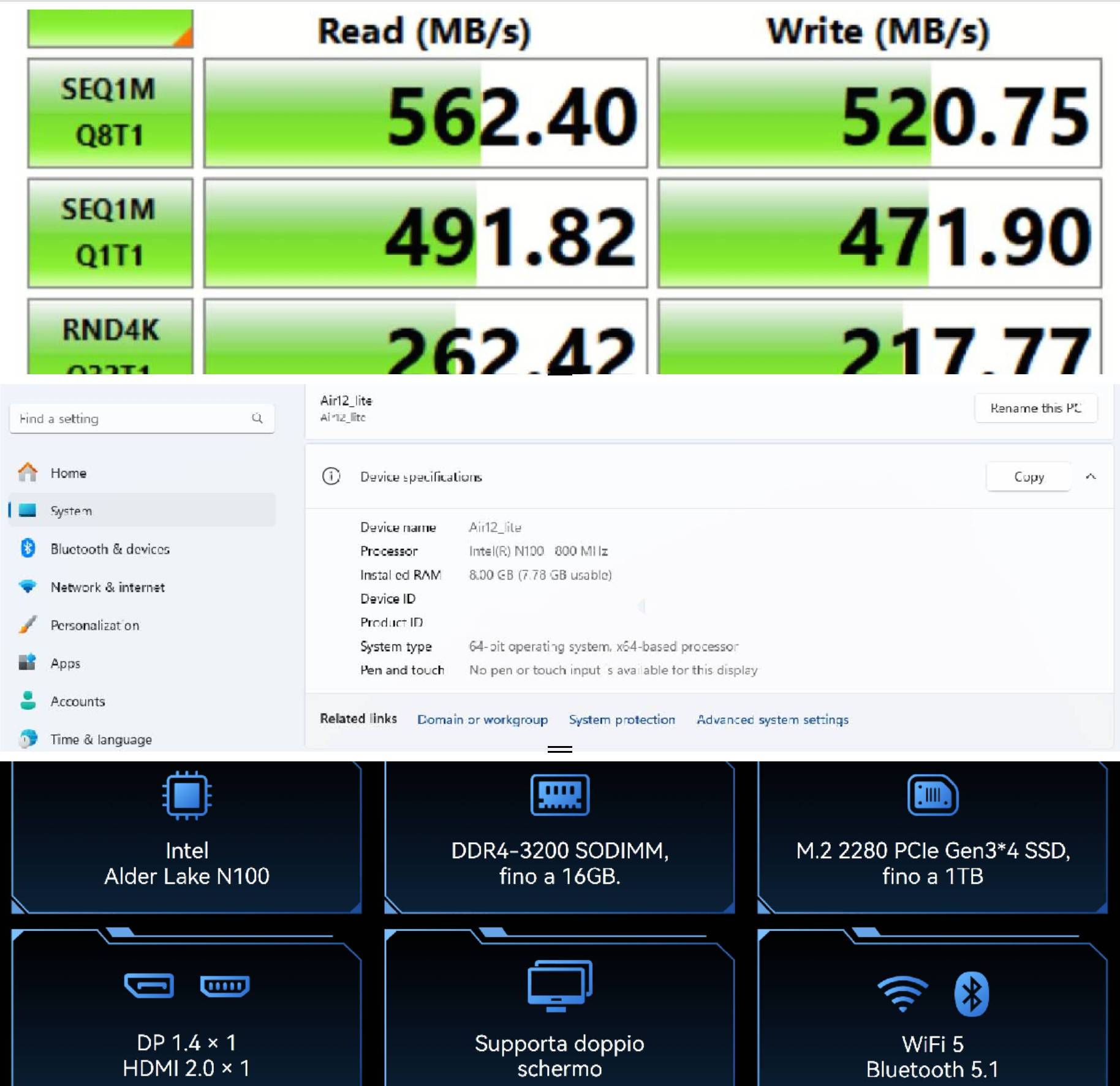 recensione geekom Recensione GEEKOM Air12 Lite Mini PC