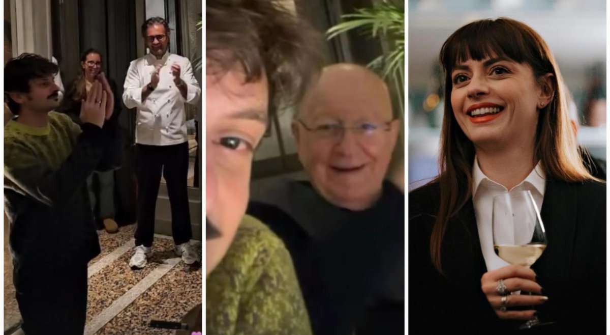 Compleanno di Fabio Rovazzi da Cracco tra vip, karaoke e torta gigante