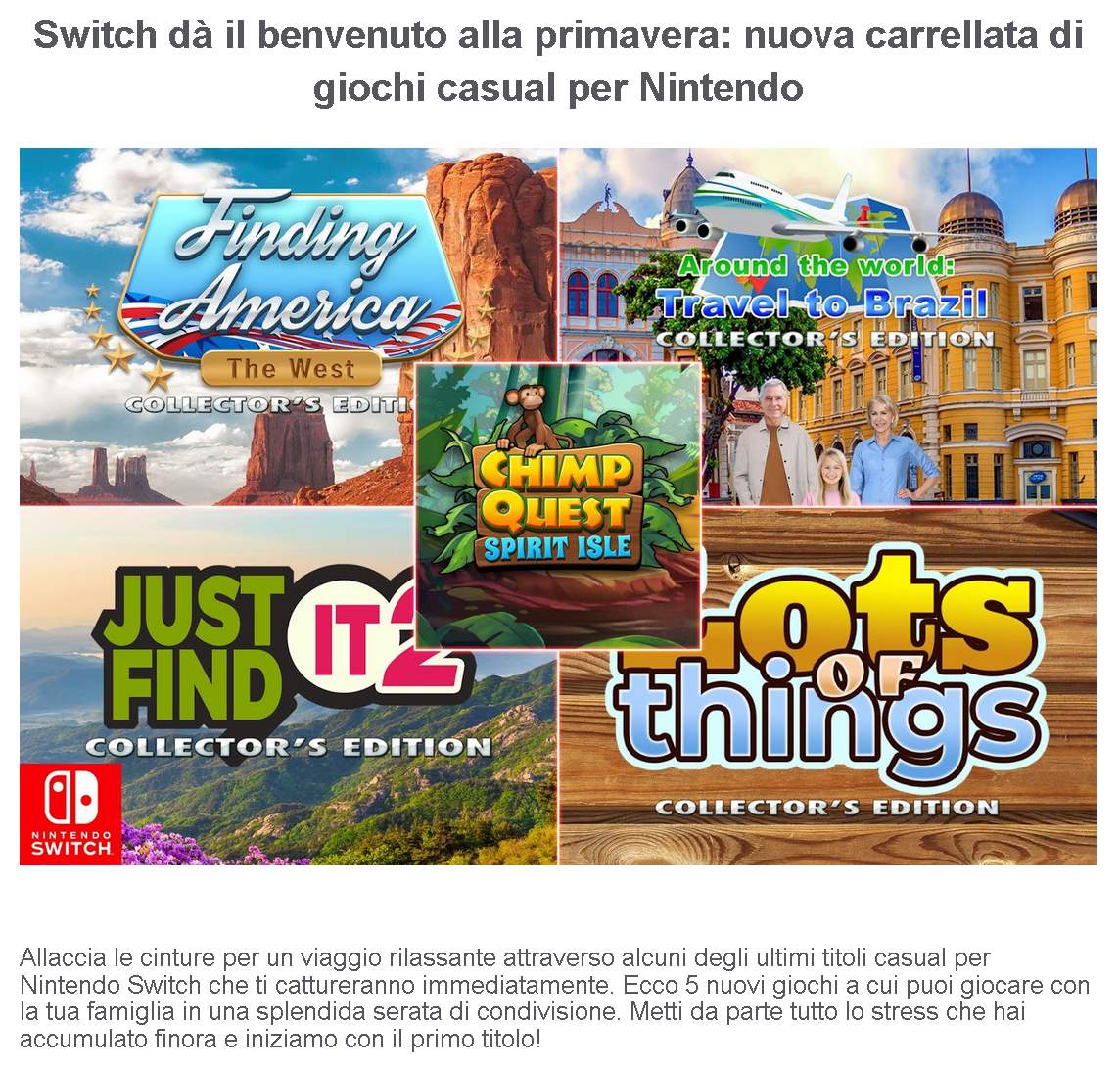 Nintendo Switch: 5 titoli da tenere d