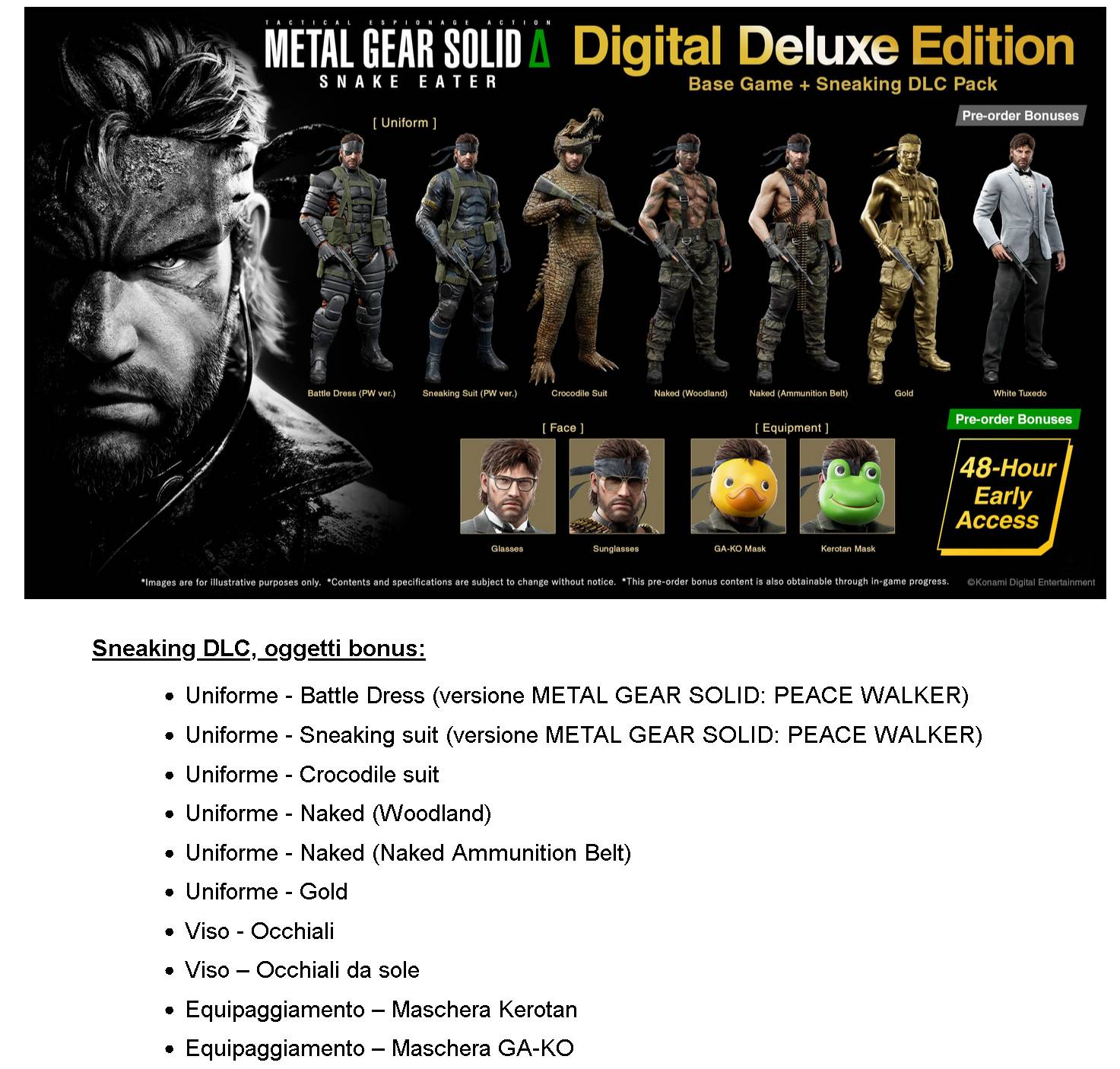 metal gear METAL GEAR SOLID ?: SNAKE EATER - uscita 28 agosto