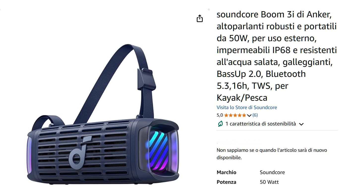 recensione soundcore Recensione Soundcore Boom 3i di Anker: lo speaker Bluetooth impermeabile con bassi potenti e funzioni smart per l