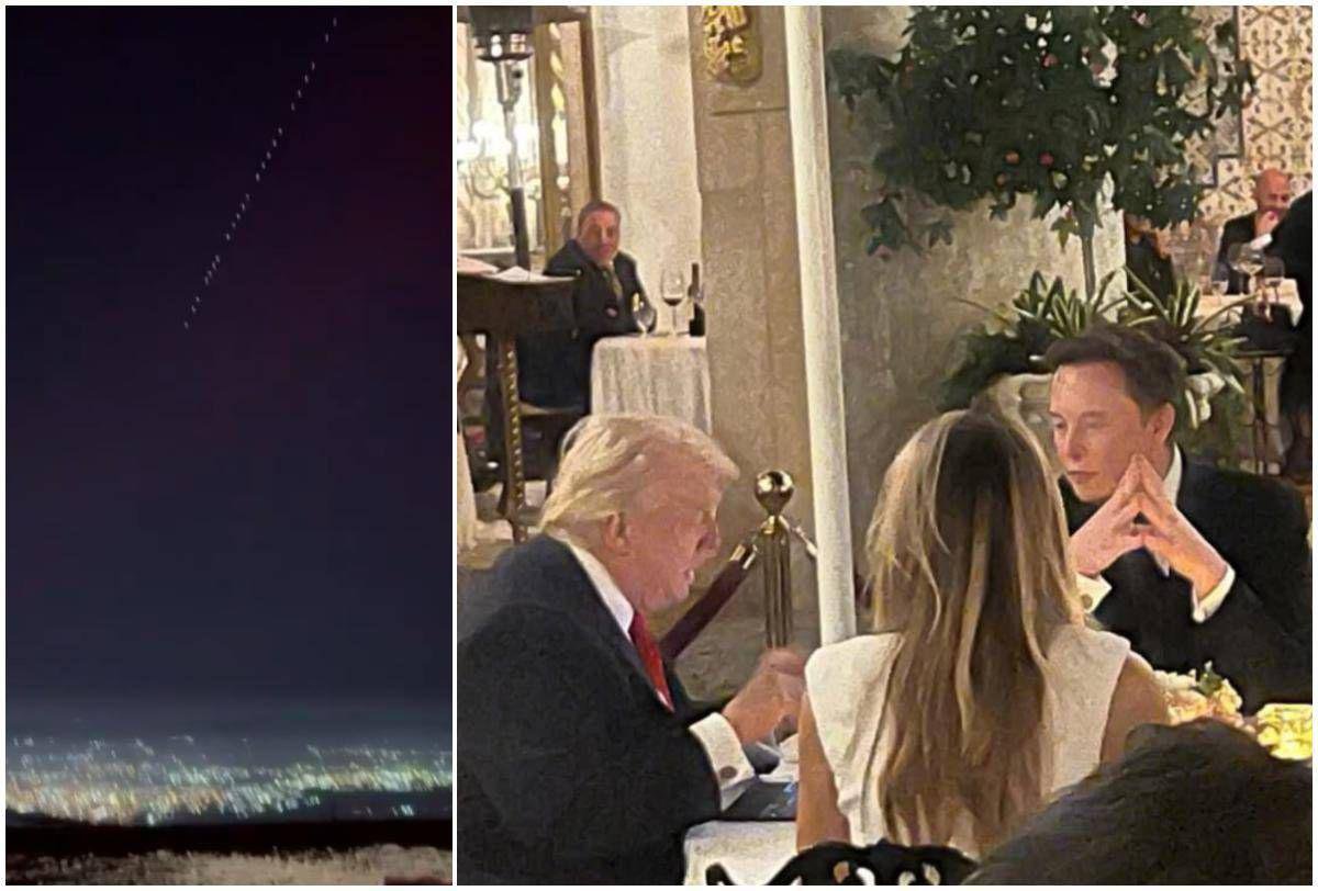 Satelliti Starlink nei cieli dell Satelliti Starlink nei cieli dell