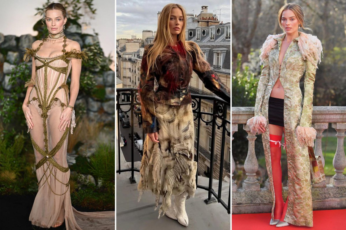 Margot Robbie, look gotici e haute couture per il tour di Wuthering Heights