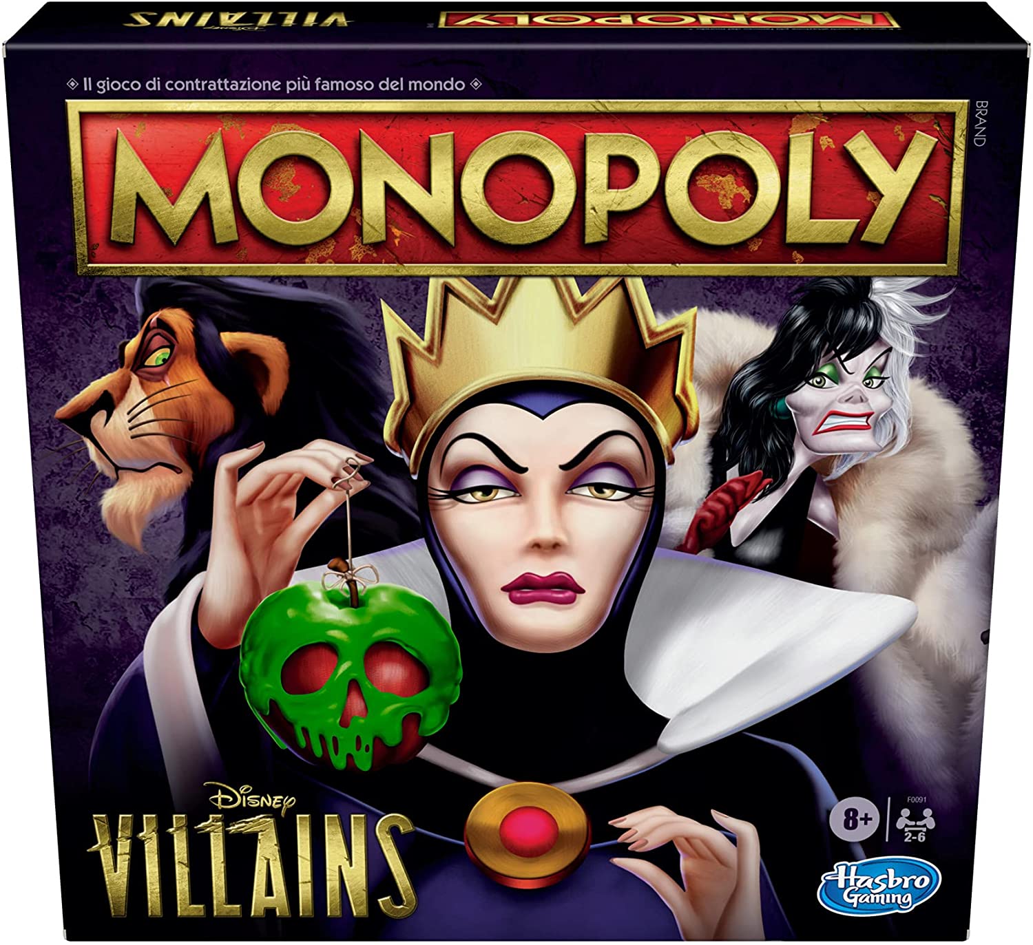 Hasbro Monopoly Disney Villains Edition gioco bambini regalo Natale -35% Sconti e Offerte