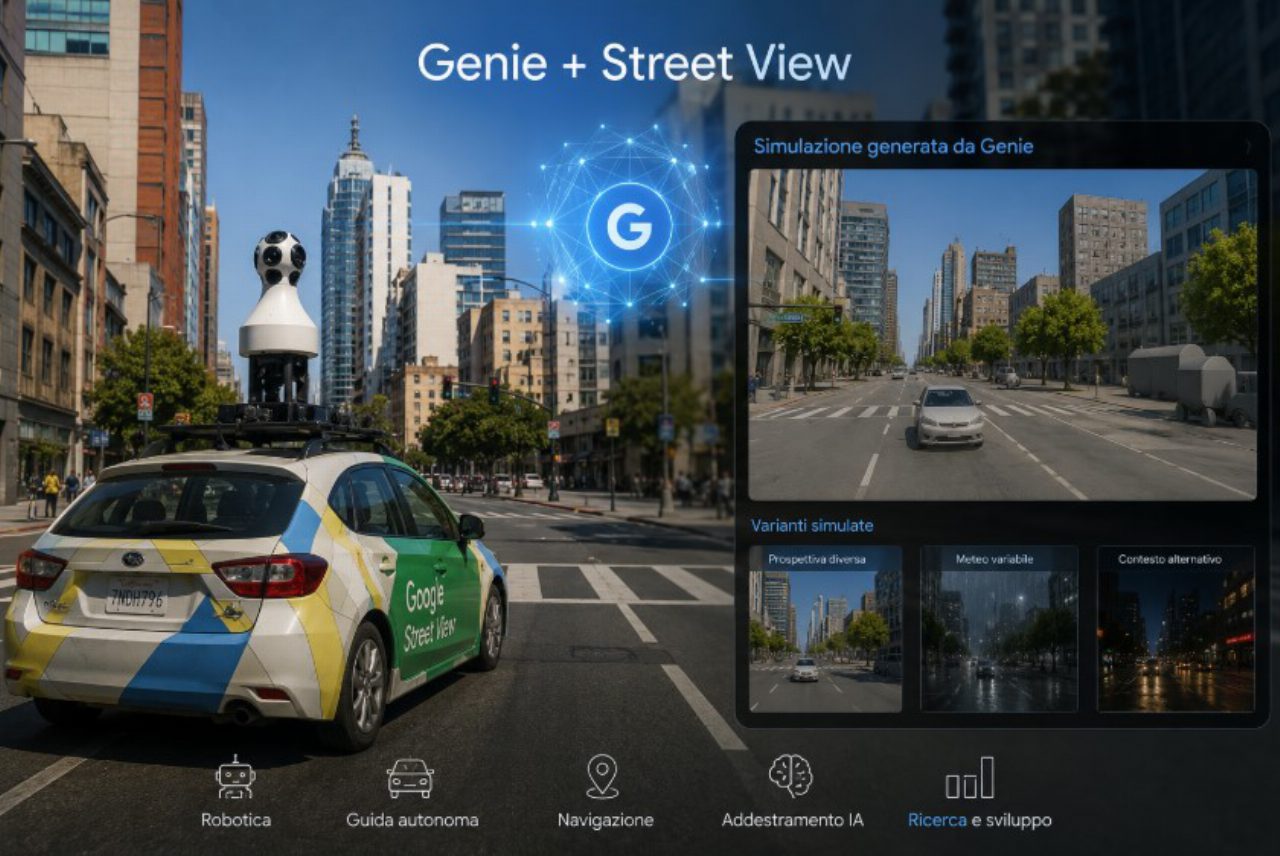 Google integra Genie in Street View, le mappe diventano mondi simulati per IA e robot