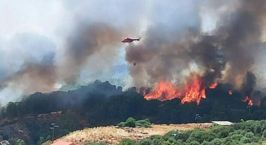 Incendi Sardegna : Rogo nell