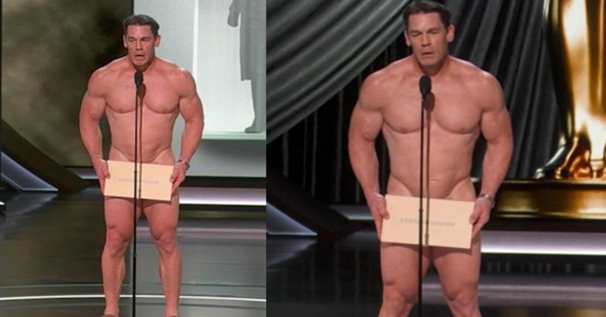 Il video di John Cena nudo sul palco agli Oscar 2024