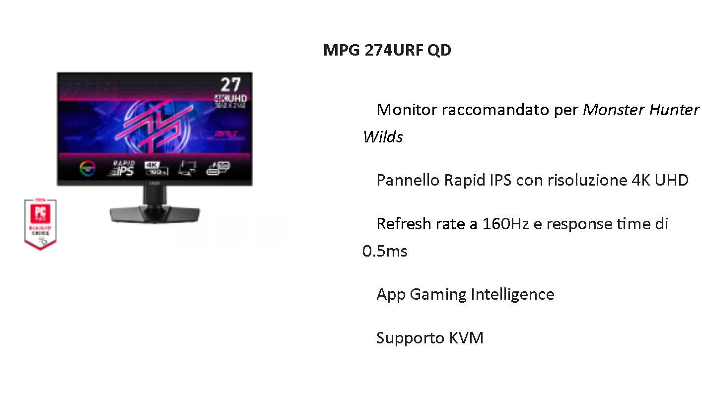 MSI | arriva Monster Hunter Wilds con offerte imperdibili