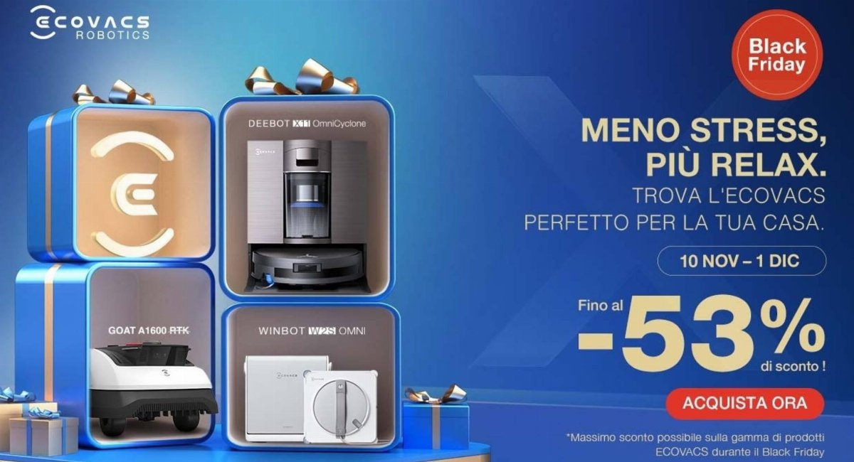 Black Friday diventa smart con ECOVACS Black Friday diventa smart con ECOVACS