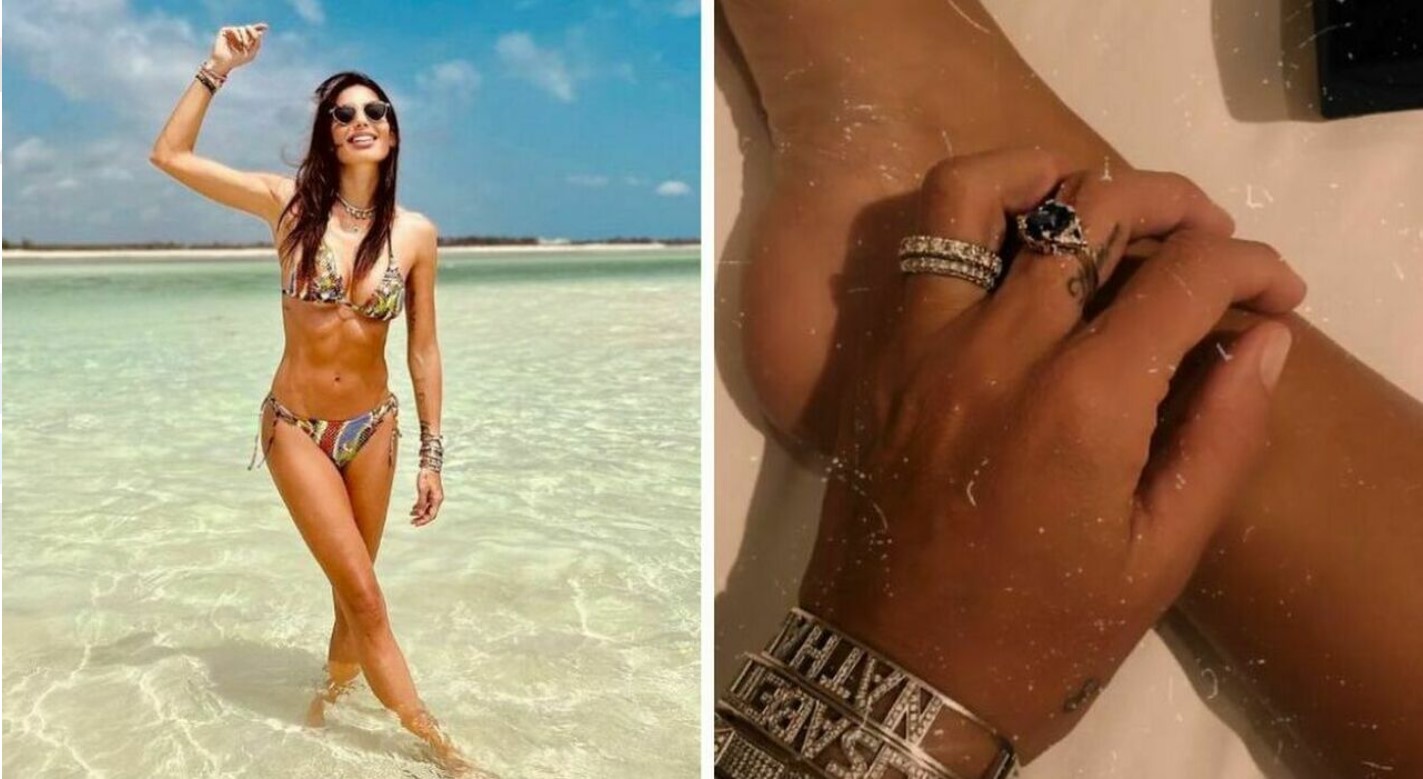Elisabetta Gregoraci in vacanza mostra un bikini da urlo