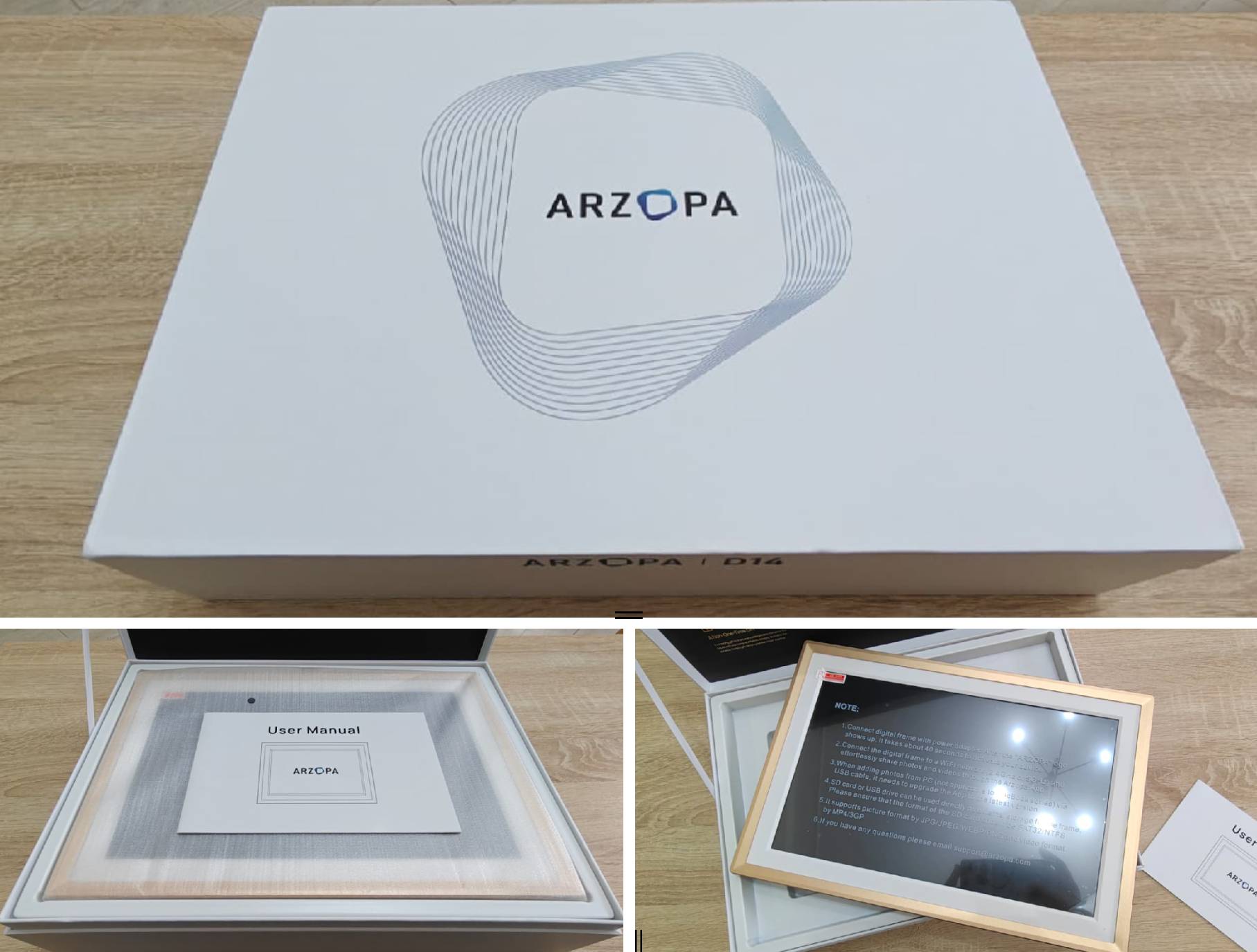 recensione cornice Recensione Cornice Digitale ARZOPA 14 FHD