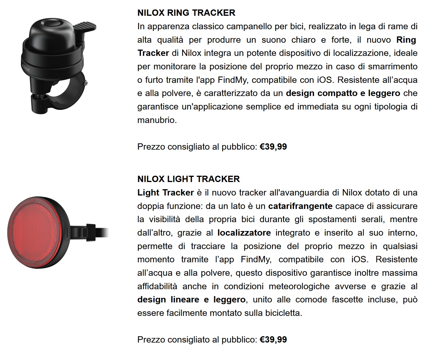 nilox amplia Nilox amplia la linea di accessori per la mobilità green