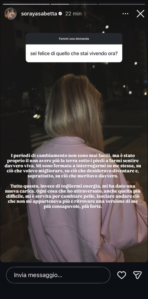 Temptation Island Soraya Sabetta dopo Cristian Mascolino, il racconto della rinascita dopo Temptation Island