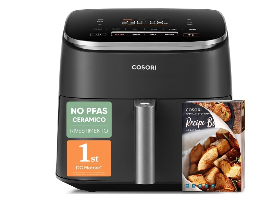 Amazon Prime Day 2026: 3 offerte sulla friggitrice ad aria COSORI da tenere d