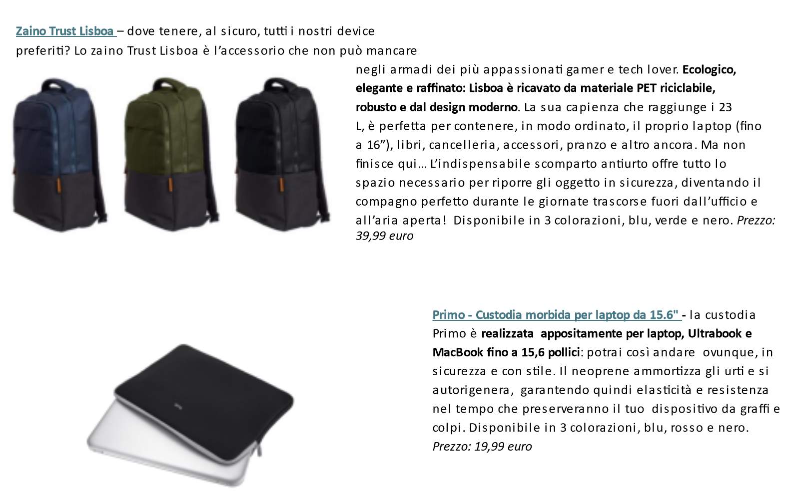 Le proposte di Trust per lavorare fuori dall