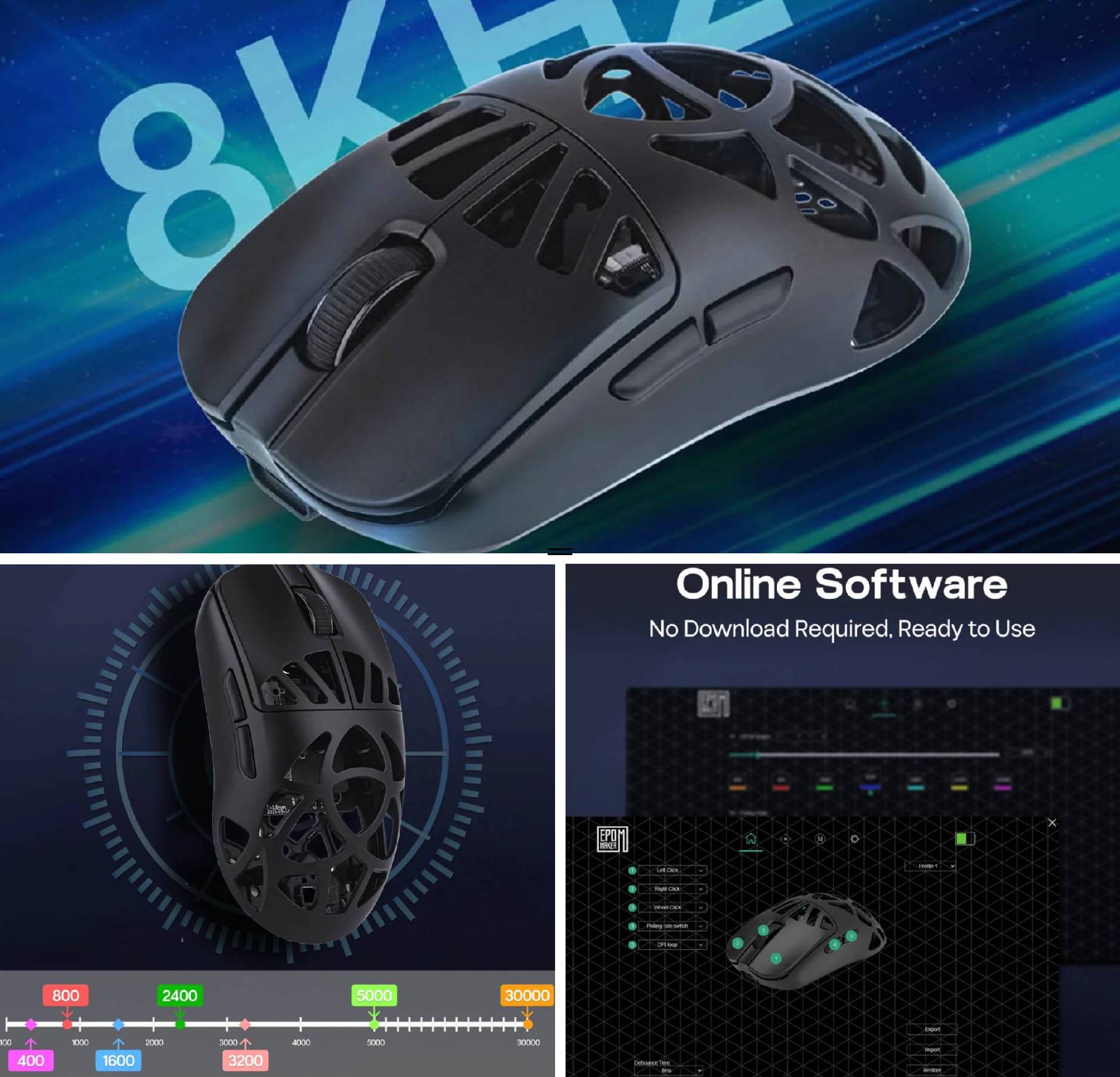 Recensione EPOMAKER CarbonX Mouse 