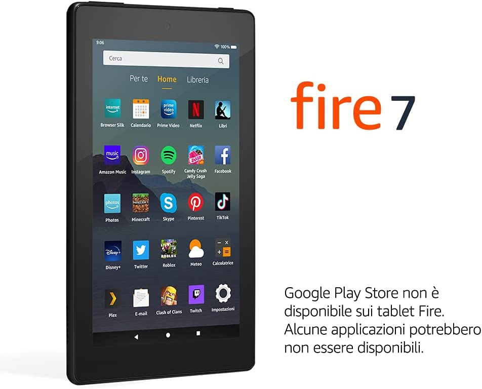 Tablet Fire 7 Kindle ora con luce frontale integrata -29% Sconti e Offerte