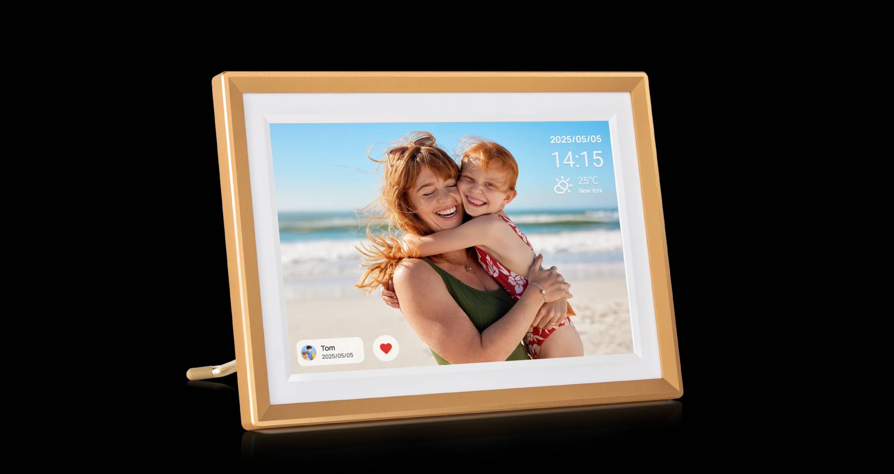 recensione cornice Recensione Cornice Digitale Arzopa D10 – Colore Oro