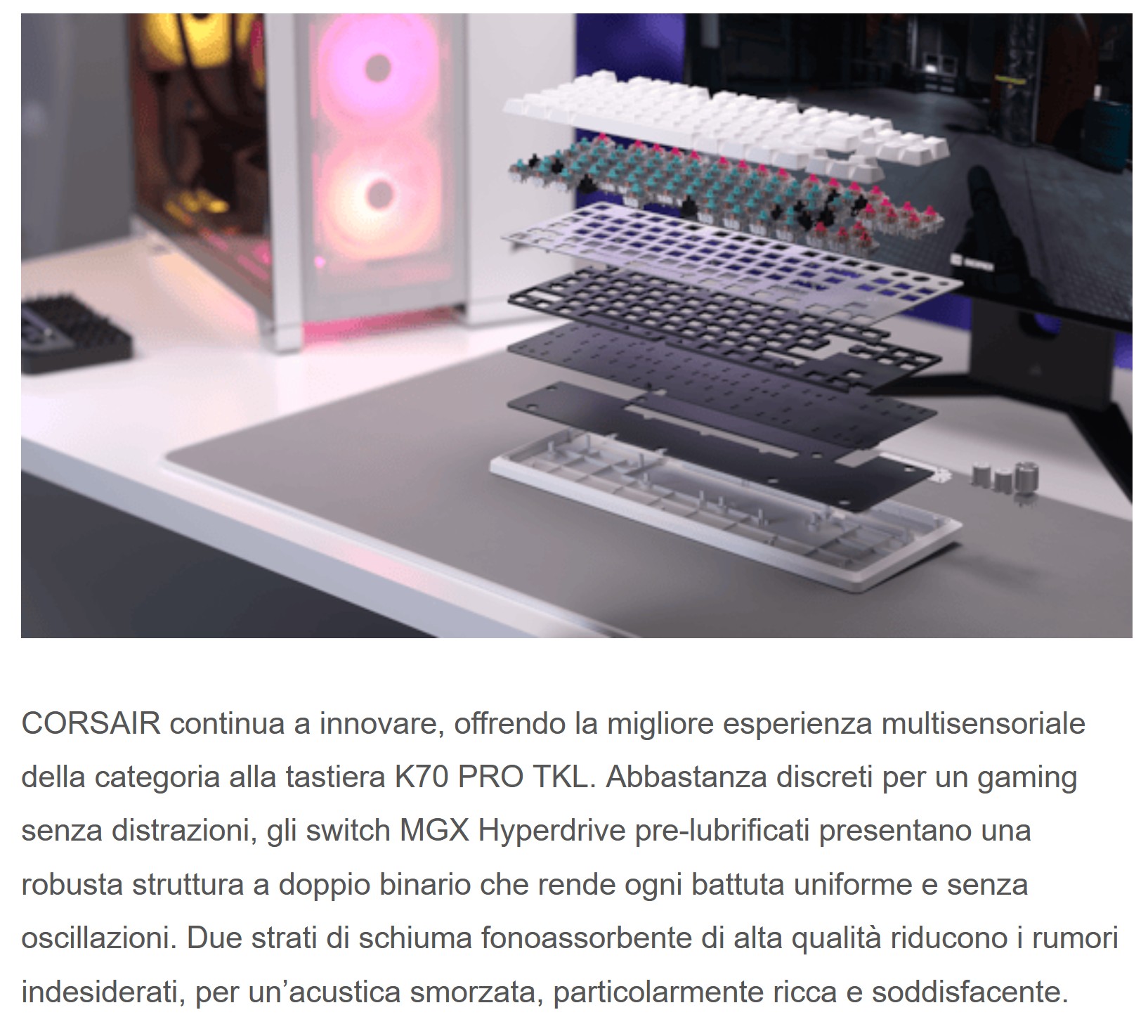 corsair presenta Corsair presenta K70 PRO TKL