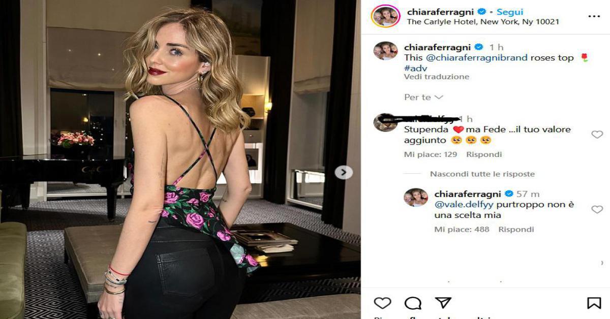 Chiara Ferragni parla della crisi con Fedez: Non è stata una mia scelta