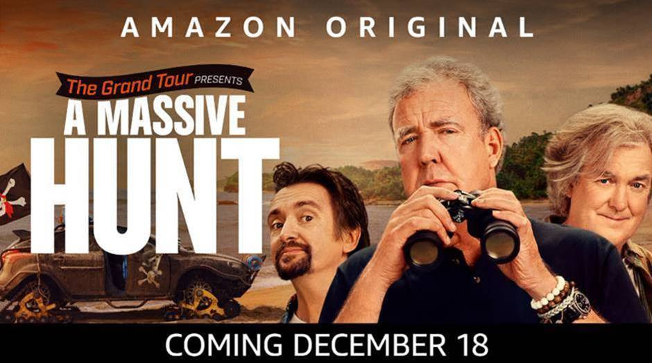 Amazon Prime Video annuncia il lancio di The Grand Tour presents: A Massive Hunt a livello globale venerd? 18 dicembre