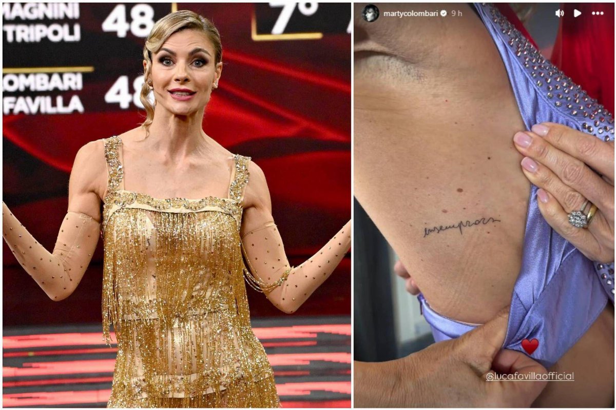 Martina Colombari si tatua In Per Sempre dopo Ballando con le stelle