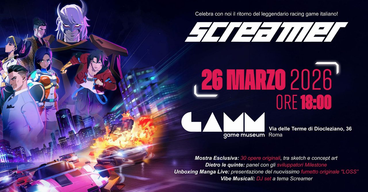 Screamer torna a Roma il 26 marzo con evento al GAMM Museum