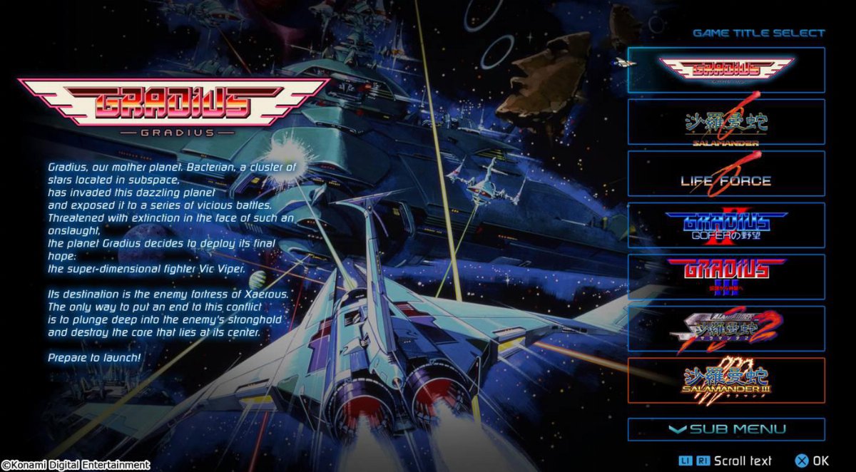 GRADIUS ORIGINS colonna sonora per il 40° anniversario